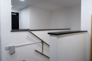 Stairwell connecting the two former office units at CLEAPSS Chiltern Court